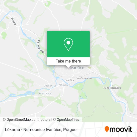 Lékárna - Nemocnice Ivančice map