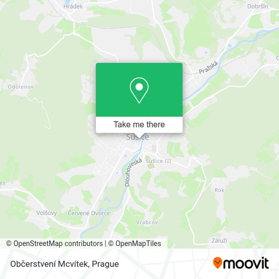 Občerstvení Mcvítek map