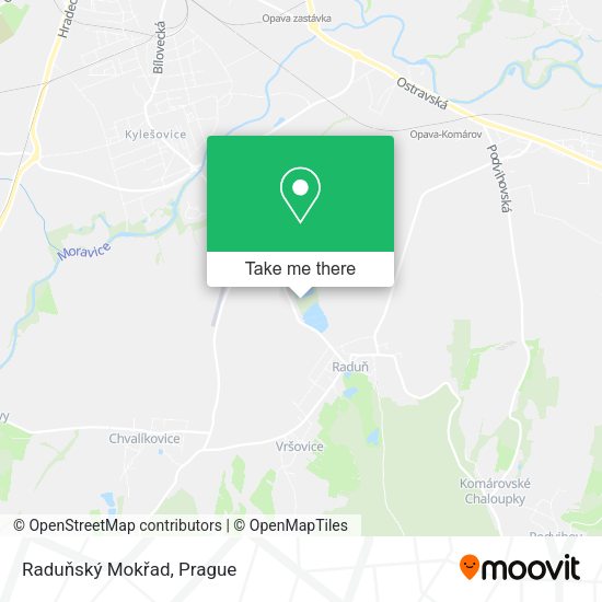 Raduňský Mokřad map