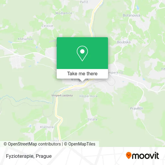 Карта Fyzioterapie