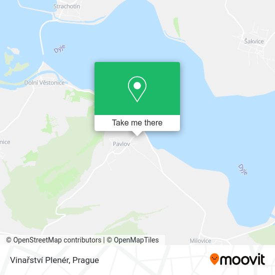 Vinařství Plenér map
