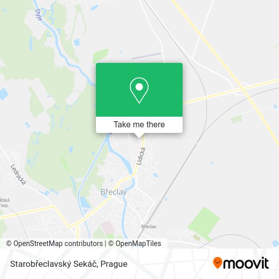 Starobřeclavský Sekáč map