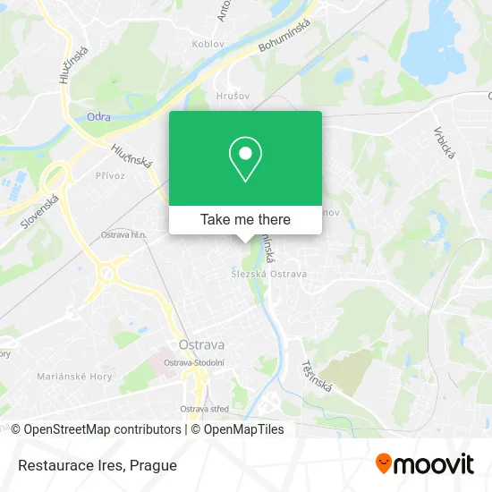 Restaurace Ires map