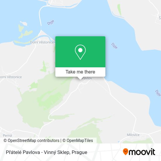 Přátelé Pavlova - Vinný Sklep map