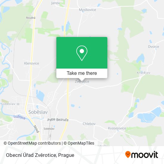 Obecní Úřad Zvěrotice map