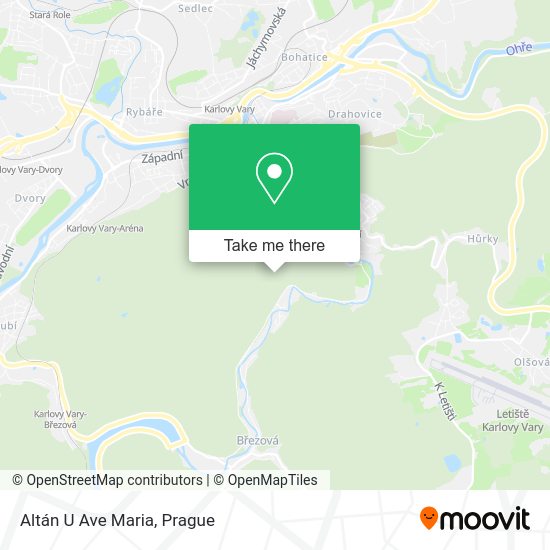 Карта Altán U Ave Maria