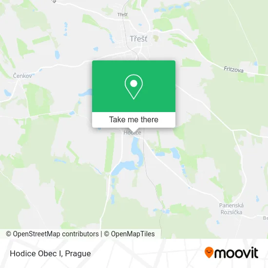 Карта Hodice Obec I