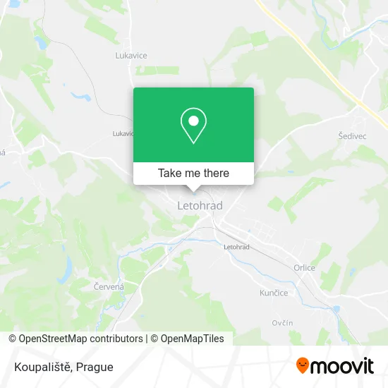 Карта Koupaliště
