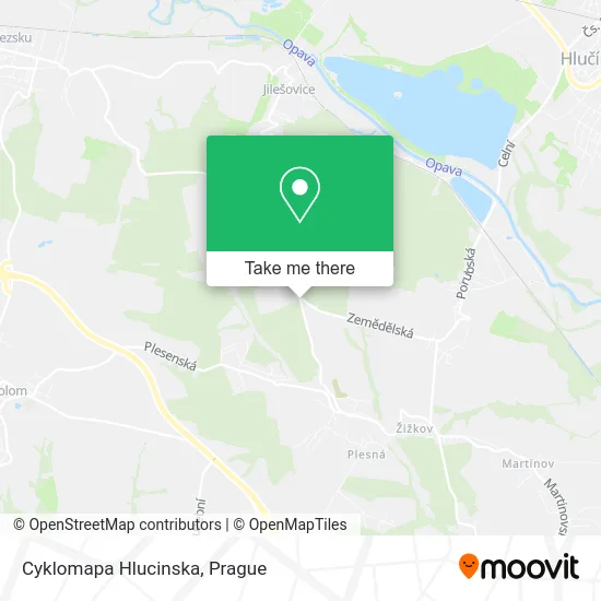 Карта Cyklomapa Hlucinska