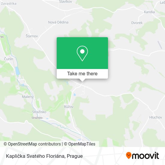 Kaplička Svatého Floriána map