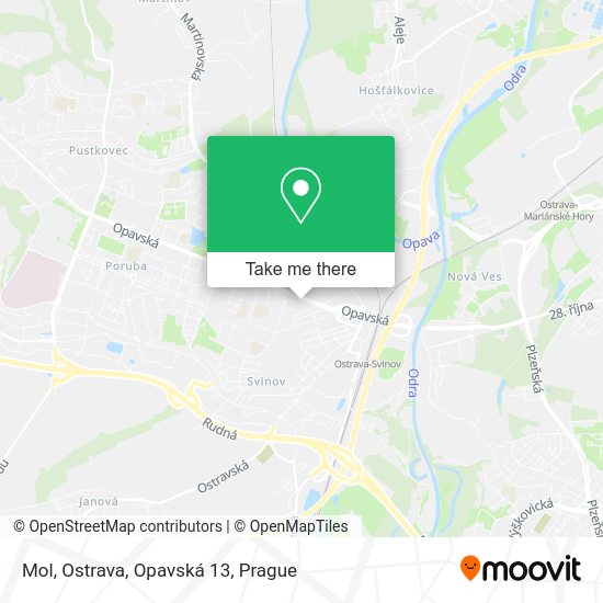 Mol, Ostrava, Opavská 13 map