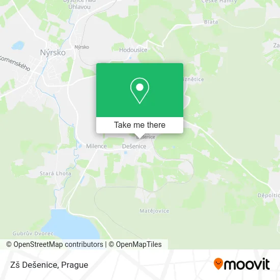 Карта Zš Dešenice