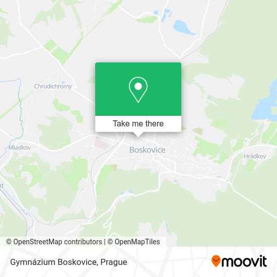 Карта Gymnázium Boskovice
