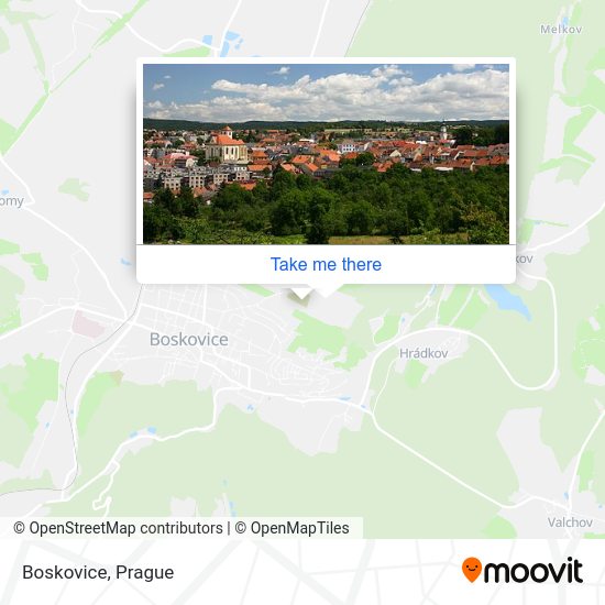 Boskovice map