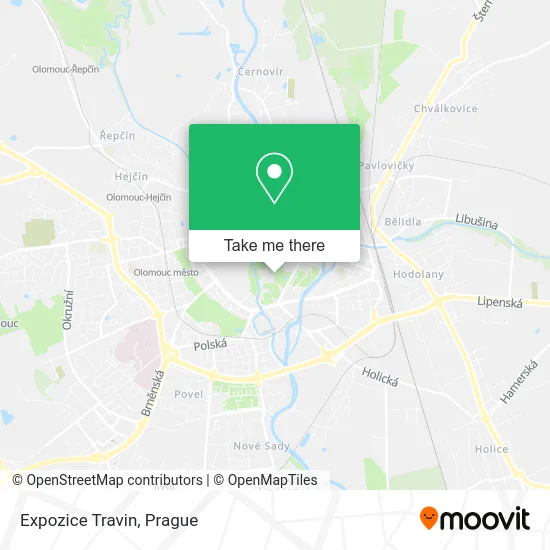 Карта Expozice Travin