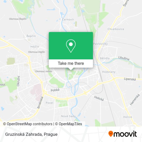 Gruzínská Zahrada map