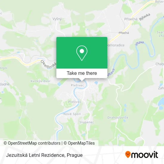 Карта Jezuitská Letní Rezidence