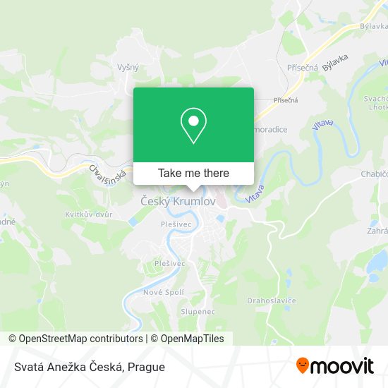 Svatá Anežka Česká map