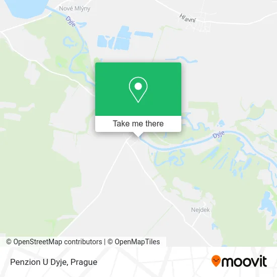 Карта Penzion U Dyje