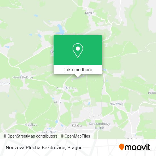 Карта Nouzová Plocha Bezdružice