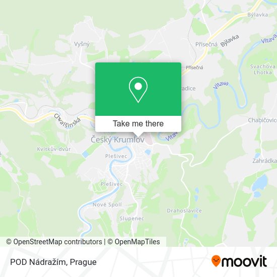 POD Nádražím map