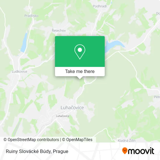 Карта Ruiny Slovácké Búdy