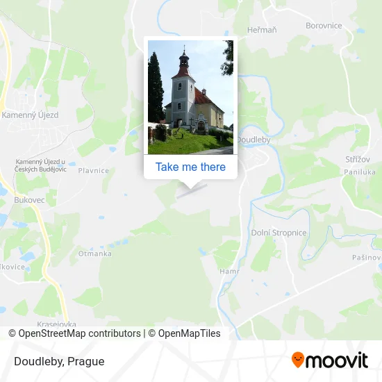 Карта Doudleby