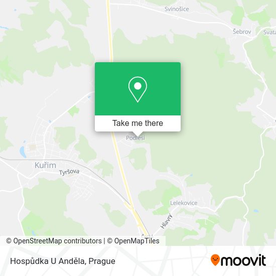 Hospůdka U Anděla map