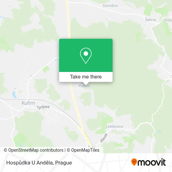 Карта Hospůdka U Anděla