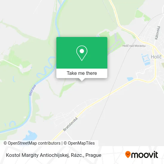 Карта Kostol Margity Antiochijskej, Rázc.