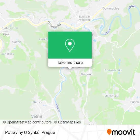 Карта Potraviny U Synků