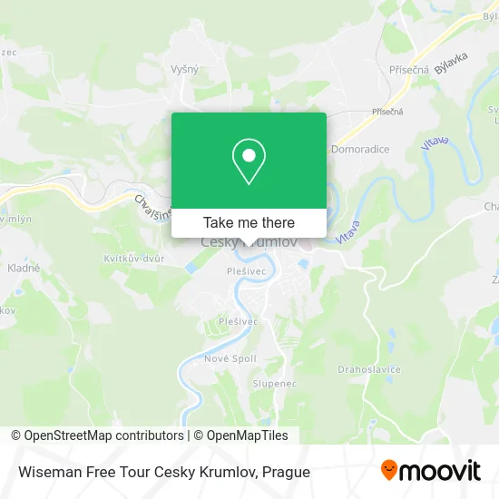 Карта Wiseman Free Tour Cesky Krumlov