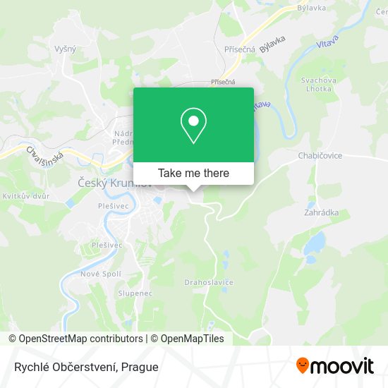 Rychlé Občerstvení map