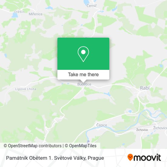 Památník Obětem 1. Světové Války map