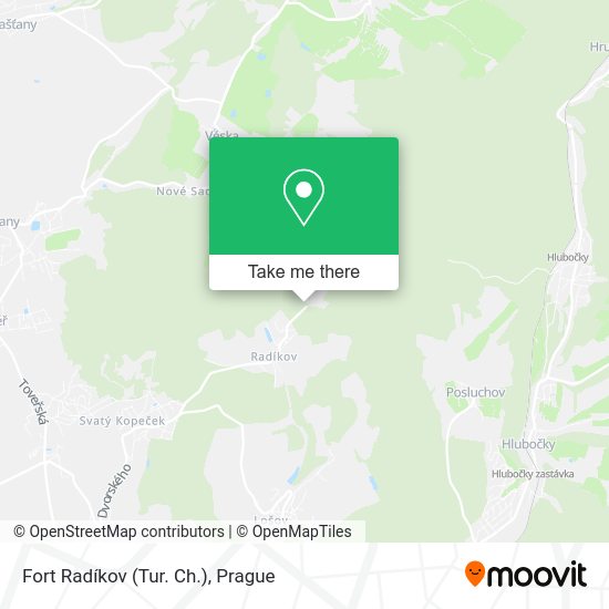 Fort Radíkov (Tur. Ch.) map