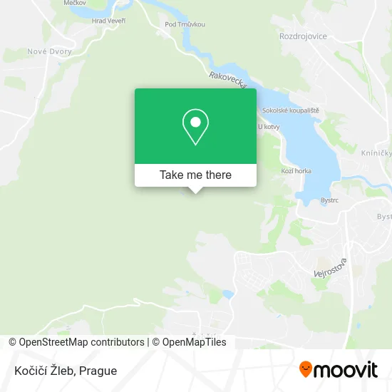 Карта Kočičí Žleb