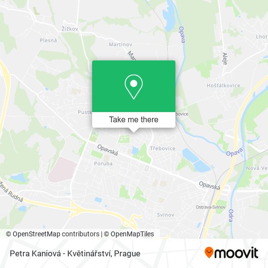 Petra Kaniová - Květinářství map