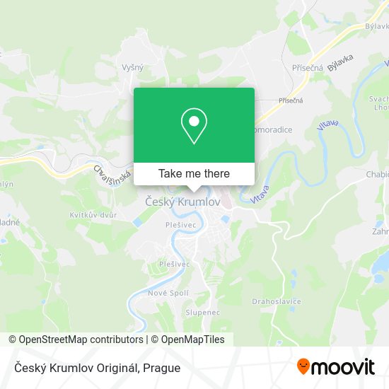 Český Krumlov Originál map