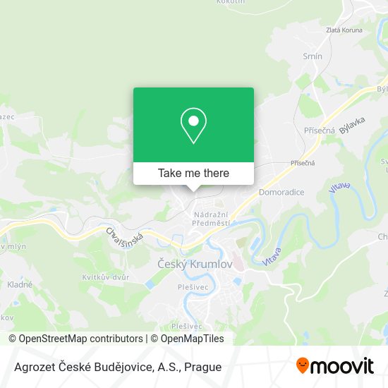 Agrozet České Budějovice, A.S. map