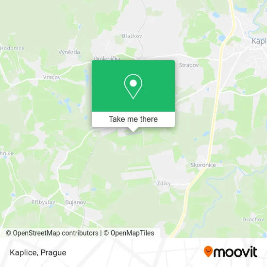 Карта Kaplice