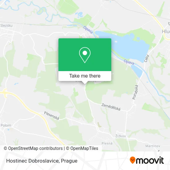Карта Hostinec Dobroslavice