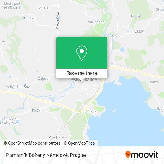 Památník Boženy Němcové map