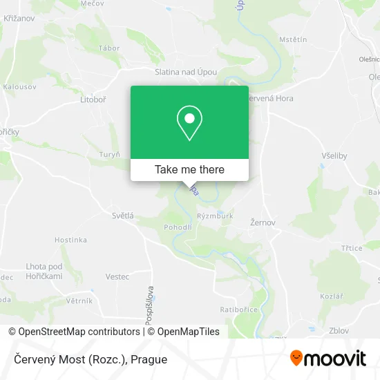 Карта Červený Most (Rozc.)