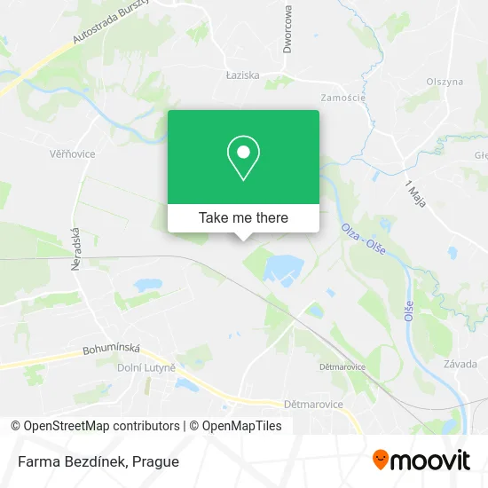 Farma Bezdínek map