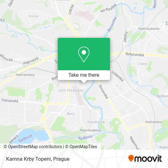 Kamna Krby Topení map