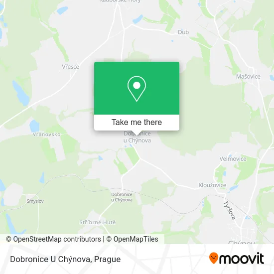Карта Dobronice U Chýnova