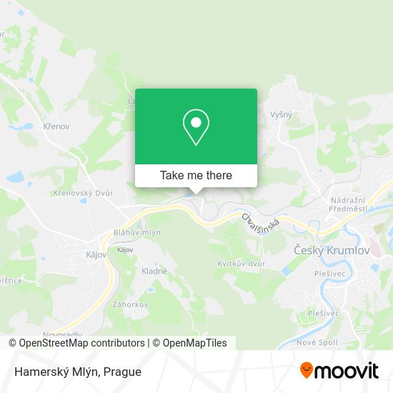 Hamerský Mlýn map