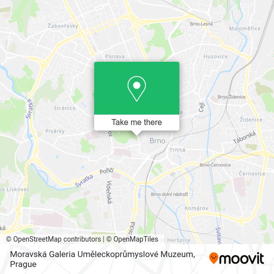 Moravská Galeria Uměleckoprůmyslové Muzeum map