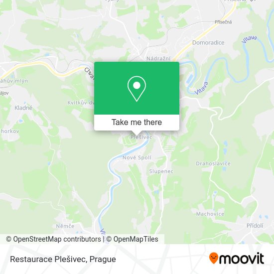 Restaurace Plešivec map