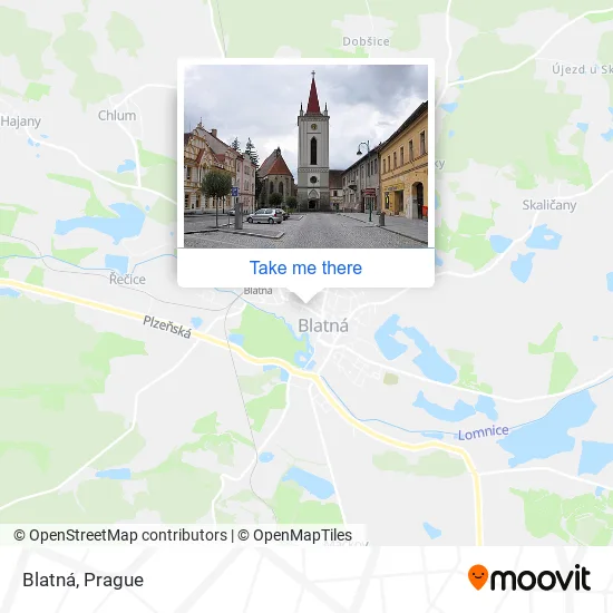Карта Blatná